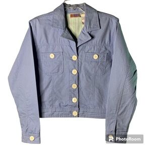 Bill Blass Jeanswear Denim Jacket Medium Womens Light Wash Button Cotton Blazer